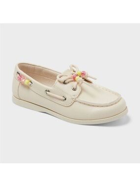 Kids' Remy Boat Moccasin Slip On Shoes - Cat & Jack  Off White